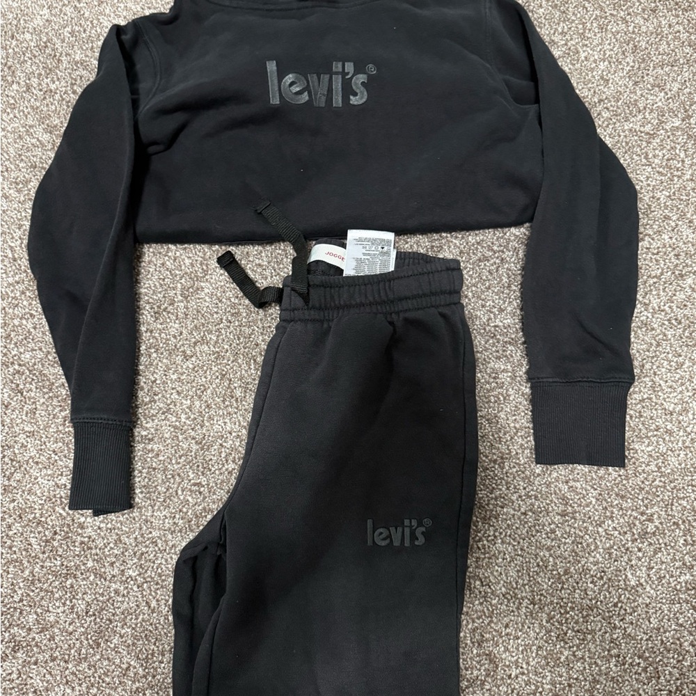 Levi's Kids Black Sweatpants & Jogger Set